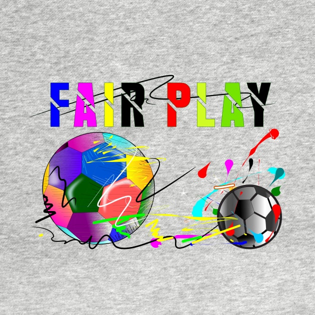 fair play football sport art by pichart99thai